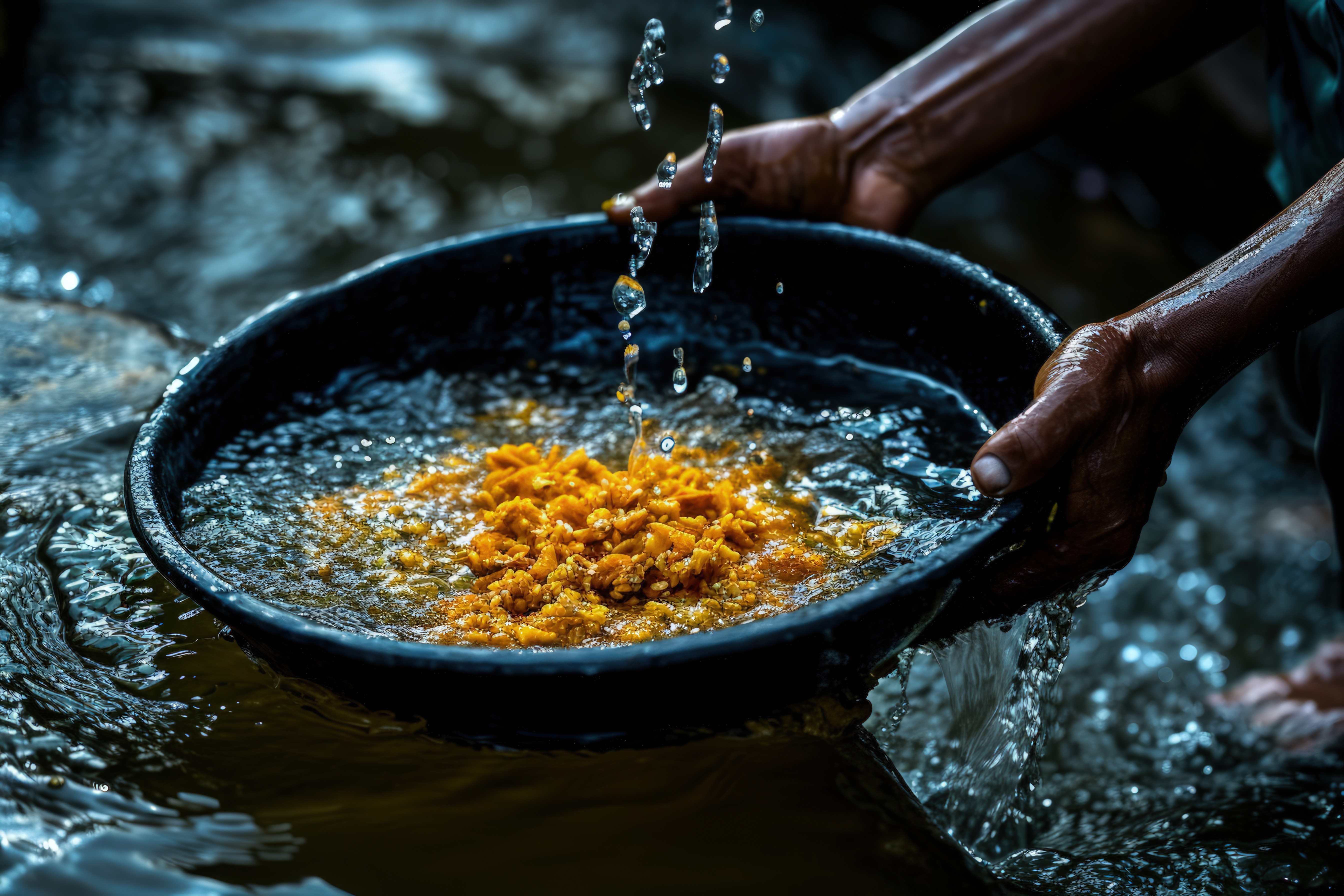 Fish farm scene